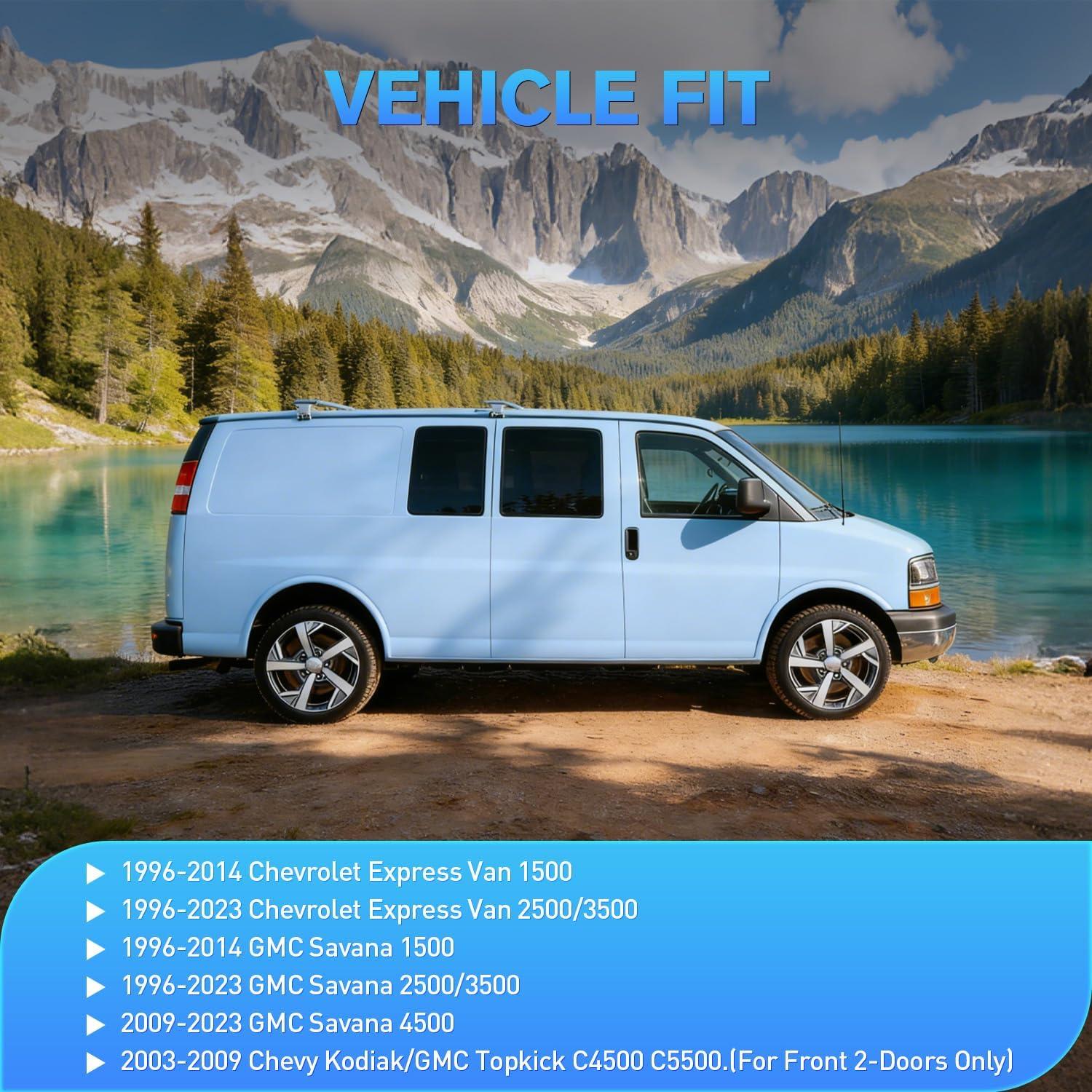 image:imageNilight inChannel Window Visors for Honda Pilot 20162022 Not Fit for TouringEliteBlack Edition Side Window Deflectors Rain Guards for Cars Sleek Low Profile Design Light Smoky Blue 4PCS19962014 Chevy Express Van 1500