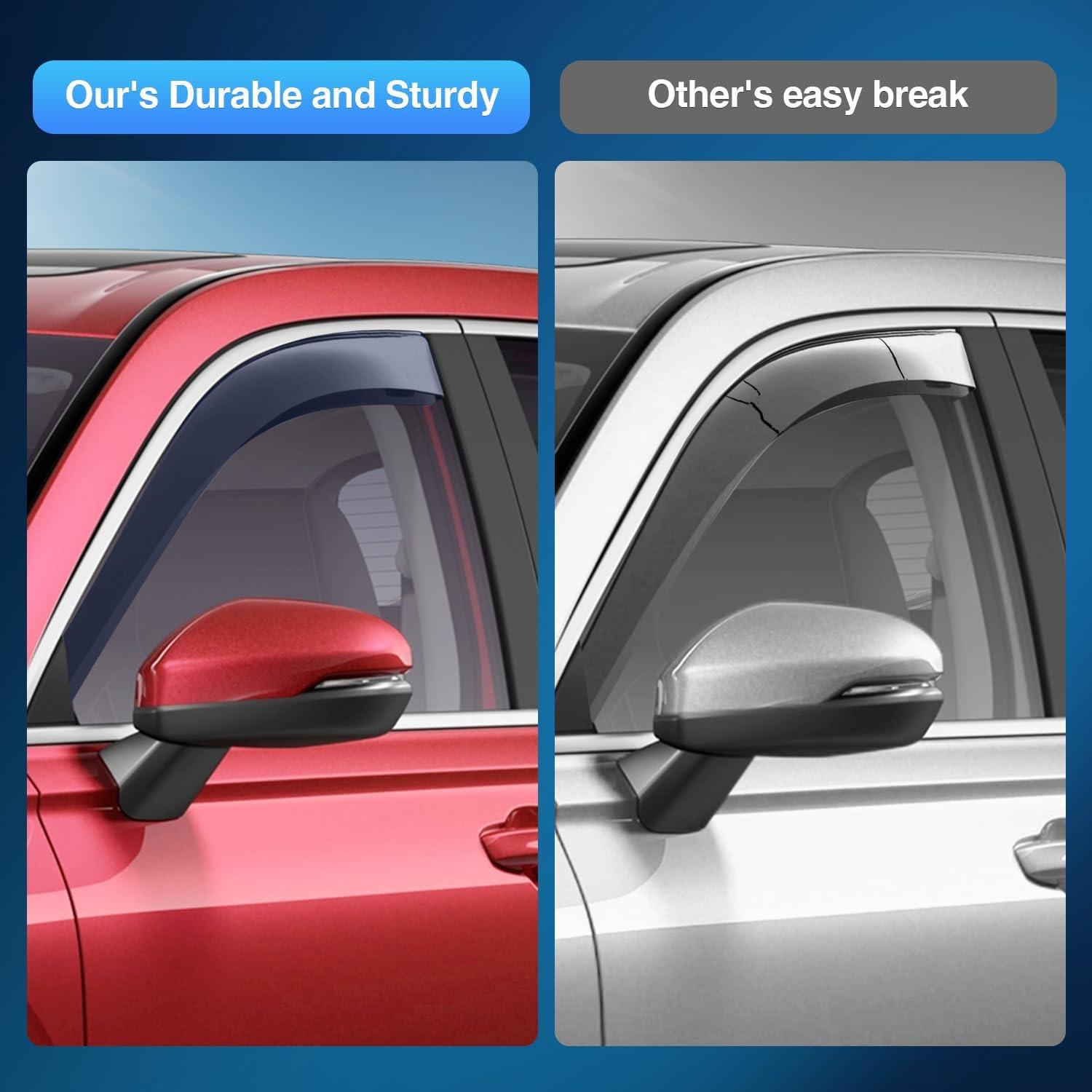 image:imageNilight inChannel Window Visors for Honda Pilot 20162022 Not Fit for TouringEliteBlack Edition Side Window Deflectors Rain Guards for Cars Sleek Low Profile Design Light Smoky Blue 4PCSHonda CRV 20232026