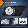Nilight Bumper Fog Light Compatible with 2005 2006 2007 2008 2009 2010 Dodge Dakota Durango Jeep Commander Grand Cherokee Raider Chrysler Aspen 300 SRT8(2011-2014 Dodge Charger)
