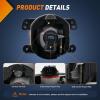 Nilight Bumper Fog Light Compatible with 2005 2006 2007 2008 2009 2010 Dodge Dakota Durango Jeep Commander Grand Cherokee Raider Chrysler Aspen 300 SRT8(07-09 Jeep&Dodge/06-10 Chrysler Smoke)