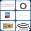 Nilight in-Channel Rain Guards for Ford F150 SuperCrew 2015 2016 2017 2018 2019 2020,Window Visors Vent Deflectors, Smoke Tinted, Wind & Rain Protection, Car Wash Safe – 4PCS(Ford F150 2015-2020 Crew Cab)