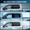 Nilight in-Channel Rain Guards for Ford F150 SuperCrew 2015 2016 2017 2018 2019 2020,Window Visors Vent Deflectors, Smoke Tinted, Wind & Rain Protection, Car Wash Safe – 4PCS(Ford F150 2015-2020 Crew Cab)