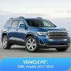 Nilight in-Channel Window Visors for Honda Pilot 2016-2022, Not Fit for Touring/Elite/Black Edition, Side Window Deflectors Rain Guards for Cars, Sleek Low Profile Design, Light Smoky Blue, 4PCS(GMC Acadia 2017-2023)