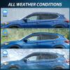 Nilight in-Channel Window Visors for Honda Pilot 2016-2022, Not Fit for Touring/Elite/Black Edition, Side Window Deflectors Rain Guards for Cars, Sleek Low Profile Design, Light Smoky Blue, 4PCS(Hyundai Tucson 2016-2020)