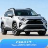 Nilight in-Channel Window Visors for Honda Pilot 2016-2022, Not Fit for Touring/Elite/Black Edition, Side Window Deflectors Rain Guards for Cars, Sleek Low Profile Design, Light Smoky Blue, 4PCS(Toyota RAV4 2019-2025)