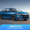 Nilight in-Channel Window Visors for Honda Pilot 2016-2022, Not Fit for Touring/Elite/Black Edition, Side Window Deflectors Rain Guards for Cars, Sleek Low Profile Design, Light Smoky Blue, 4PCS(Honda Accord 2018-2022)