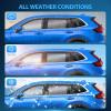 Nilight in-Channel Window Visors for Honda Pilot 2016-2022, Not Fit for Touring/Elite/Black Edition, Side Window Deflectors Rain Guards for Cars, Sleek Low Profile Design, Light Smoky Blue, 4PCS(Honda CRV 2023-2026)