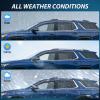 Nilight in-Channel Window Visors for Honda Pilot 2016-2022, Not Fit for Touring/Elite/Black Edition, Side Window Deflectors Rain Guards for Cars, Sleek Low Profile Design, Light Smoky Blue, 4PCS(GMC Acadia 2017-2023)