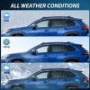Nilight in-Channel Window Visors for Honda Pilot 2016-2022, Not Fit for Touring/Elite/Black Edition, Side Window Deflectors Rain Guards for Cars, Sleek Low Profile Design, Light Smoky Blue, 4PCS(Toyota RAV4 2019-2025)