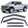 Nilight in-Channel Rain Guards for Ford F150 SuperCrew 2015 2016 2017 2018 2019 2020,Window Visors Vent Deflectors, Smoke Tinted, Wind & Rain Protection, Car Wash Safe – 4PCS(Ford F150 2015-2020 Crew Cab)