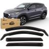 Nilight in-Channel Rain Guards for Ford F150 SuperCrew 2015 2016 2017 2018 2019 2020,Window Visors Vent Deflectors, Smoke Tinted, Wind & Rain Protection, Car Wash Safe – 4PCS(Hyundai Tucson 2016-2020)