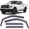 Nilight in-Channel Window Visors for Honda Pilot 2016-2022, Not Fit for Touring/Elite/Black Edition, Side Window Deflectors Rain Guards for Cars, Sleek Low Profile Design, Light Smoky Blue, 4PCS(Ford F150 2009-2014 Crew Cab)