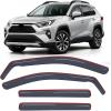Nilight in-Channel Window Visors for Honda Pilot 2016-2022, Not Fit for Touring/Elite/Black Edition, Side Window Deflectors Rain Guards for Cars, Sleek Low Profile Design, Light Smoky Blue, 4PCS(Toyota RAV4 2019-2025)