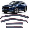 Nilight in-Channel Window Visors for Honda Pilot 2016-2022, Not Fit for Touring/Elite/Black Edition, Side Window Deflectors Rain Guards for Cars, Sleek Low Profile Design, Light Smoky Blue, 4PCS(Mazda CX-5 2017-2025)