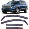 Nilight in-Channel Window Visors for Honda Pilot 2016-2022, Not Fit for Touring/Elite/Black Edition, Side Window Deflectors Rain Guards for Cars, Sleek Low Profile Design, Light Smoky Blue, 4PCS(GMC Acadia 2017-2023)