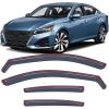 Nilight in-Channel Window Visors for Honda Pilot 2016-2022, Not Fit for Touring/Elite/Black Edition, Side Window Deflectors Rain Guards for Cars, Sleek Low Profile Design, Light Smoky Blue, 4PCS(Nissan Altima 2019-2026)