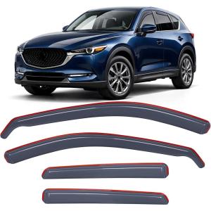 Nilight in-Channel Window Visors for Honda Pilot 2016-2022, Not Fit for Touring/Elite/Black Edition, Side Window Deflectors Rain Guards for Cars, Sleek Low Profile Design, Light Smoky Blue, 4PCS(Mazda CX-5 2017-2025)