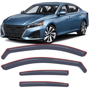 Nilight in-Channel Window Visors for Honda Pilot 2016-2022, Not Fit for Touring/Elite/Black Edition, Side Window Deflectors Rain Guards for Cars, Sleek Low Profile Design, Light Smoky Blue, 4PCS(Nissan Altima 2019-2026)