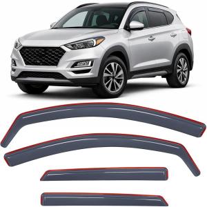 Nilight in-Channel Window Visors for Honda Pilot 2016-2022, Not Fit for Touring/Elite/Black Edition, Side Window Deflectors Rain Guards for Cars, Sleek Low Profile Design, Light Smoky Blue, 4PCS(Hyundai Tucson 2016-2020)