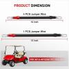Nilight 5 PCS 4 AWG Golf Cart Battery Cable Wiring Kit Heavy Duty Pure Copper AC/DC Wire Kits with Tinned Copper Lugs for 36V/48V EZGO TXT 1994-up