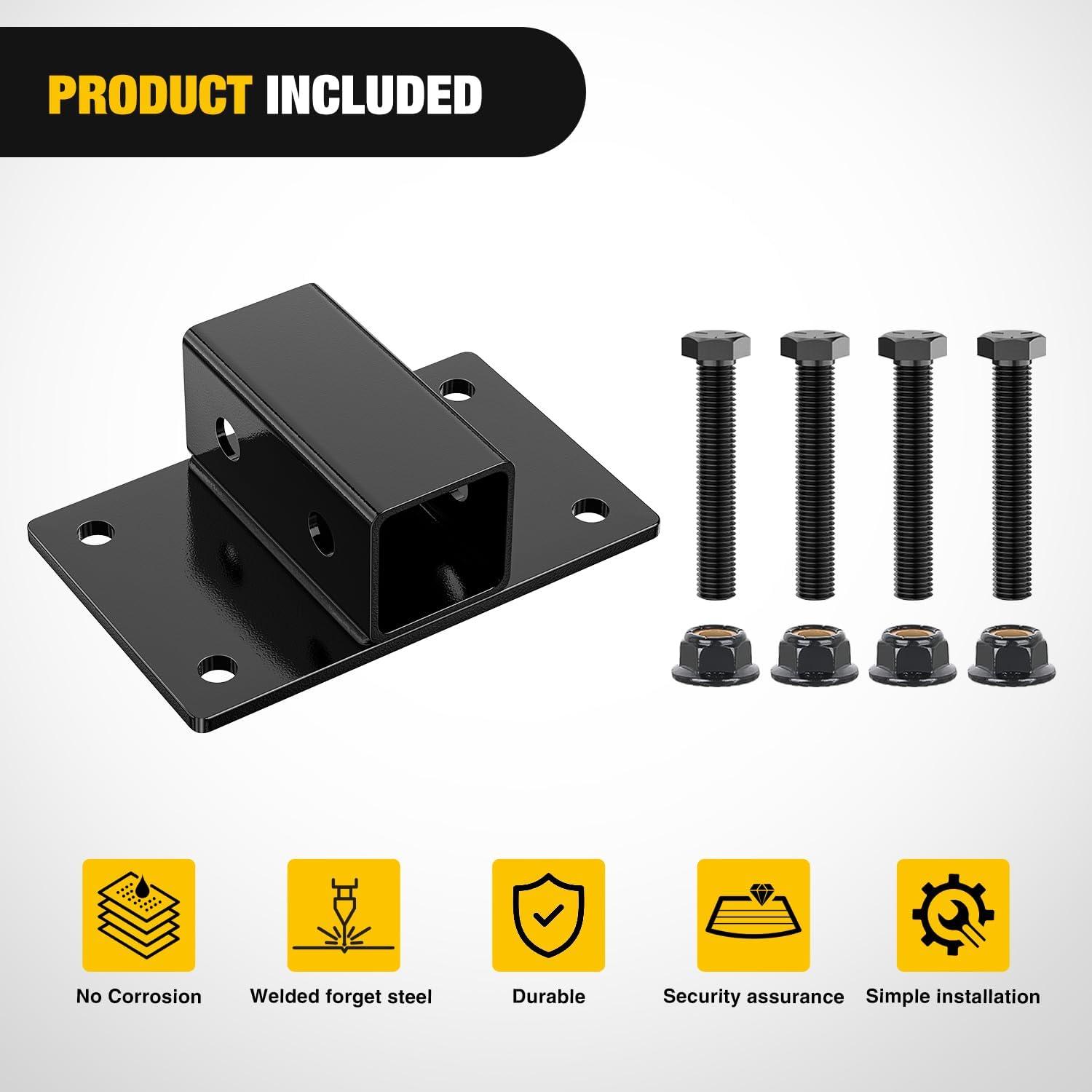 image:imageNilight 3 Point 2 Trailer Hitch Receiver for Category 1 Tractor Heavy Duty Quick Hitch Drawbar Adapter 3000LBS Capacity Compatible with Kubota BX John Deere Kioti Yanmar NorTrac Mahindra Ford Cat2 inch Towing Receiver