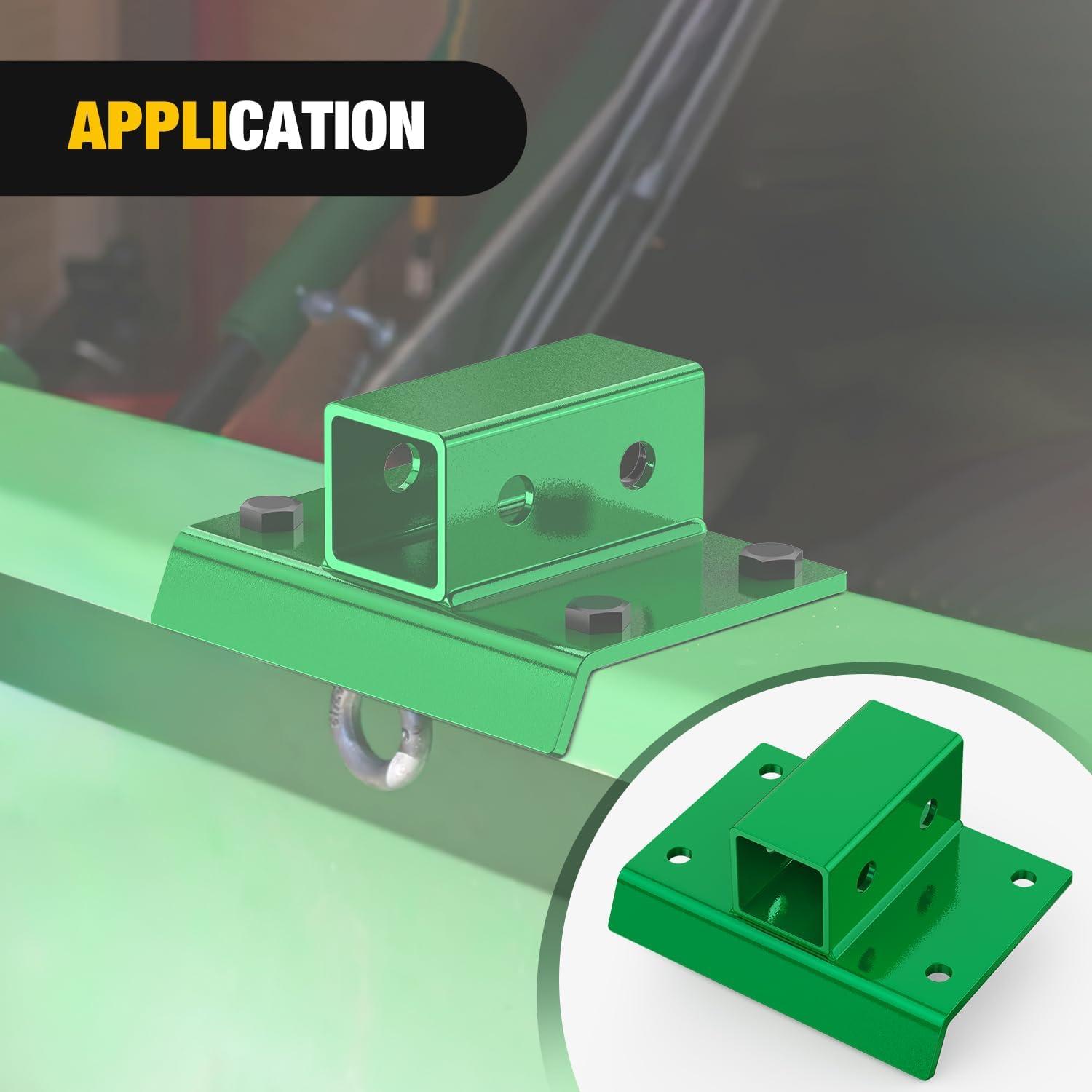 image:imageNilight 3 Point 2 Trailer Hitch Receiver for Category 1 Tractor Heavy Duty Quick Hitch Drawbar Adapter 3000LBS Capacity Compatible with Kubota BX John Deere Kioti Yanmar NorTrac Mahindra Ford Cat2 inch Towing Receiver Green