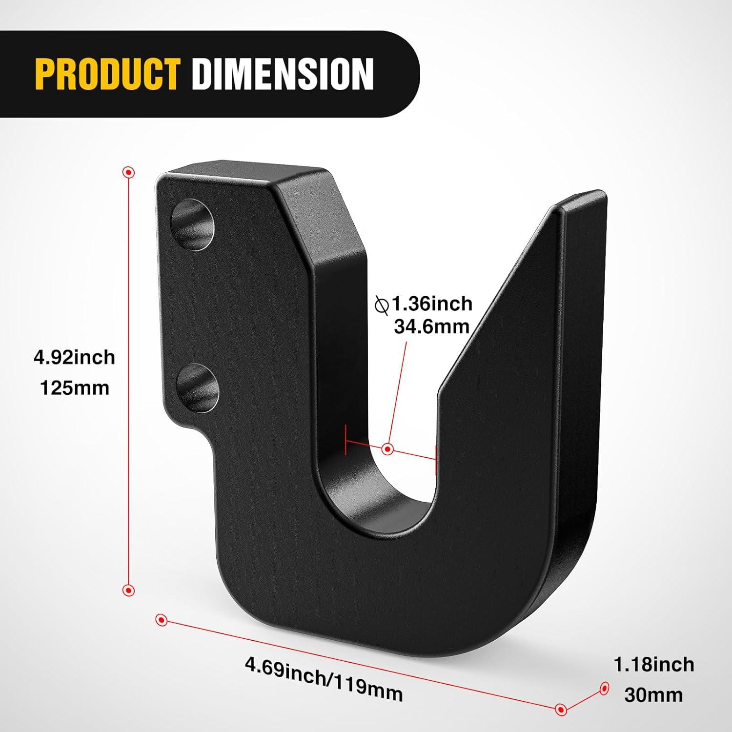 image:imageNilight Heavy Duty Trailer Shackle Kit for Double Eye Springs Fits 35K52K Axles DualStage AntiRust Coated Complete Installation Hardware Included Durable Suspension Repair Parts BlackQuick Hitch Top Hook