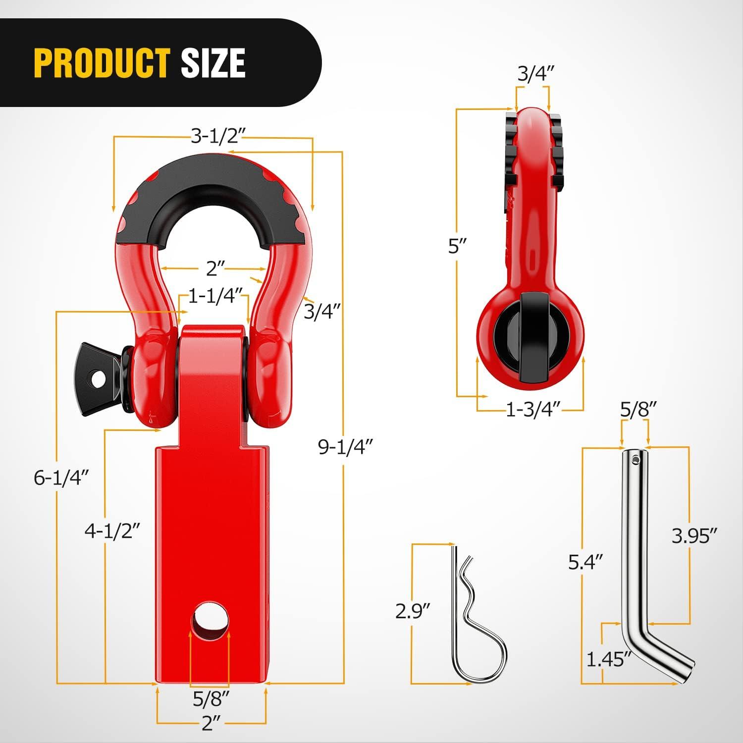 image:imageNilight Heavy Duty Trailer Shackle Kit for Double Eye Springs Fits 35K52K Axles DualStage AntiRust Coated Complete Installation Hardware Included Durable Suspension Repair Parts BlackRed