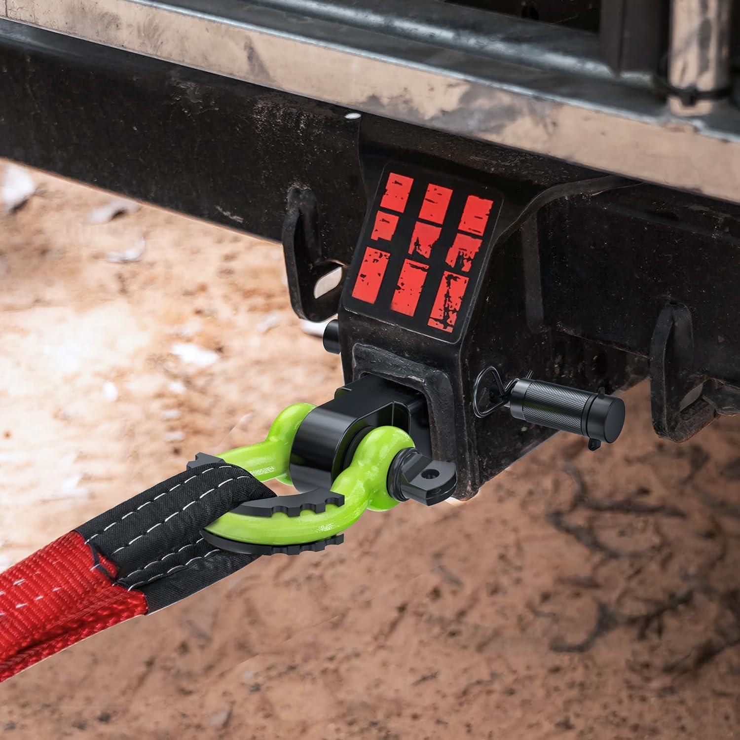 image:imageNilight Heavy Duty Trailer Shackle Kit for Double Eye Springs Fits 35K52K Axles DualStage AntiRust Coated Complete Installation Hardware Included Durable Suspension Repair Parts BlackHitch w Lock Pin Black Green