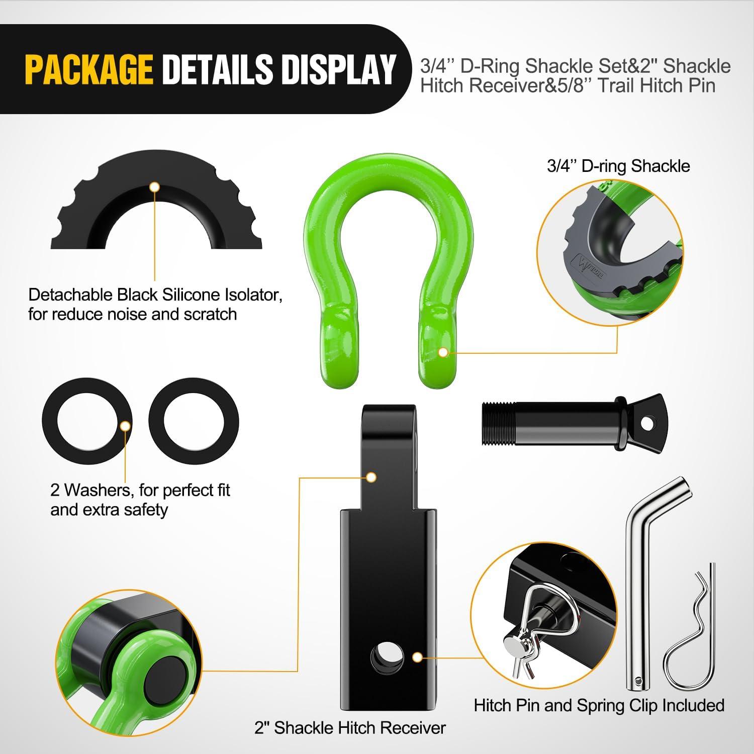 image:imageNilight Heavy Duty Trailer Shackle Kit for Double Eye Springs Fits 35K52K Axles DualStage AntiRust Coated Complete Installation Hardware Included Durable Suspension Repair Parts BlackBlackGreen