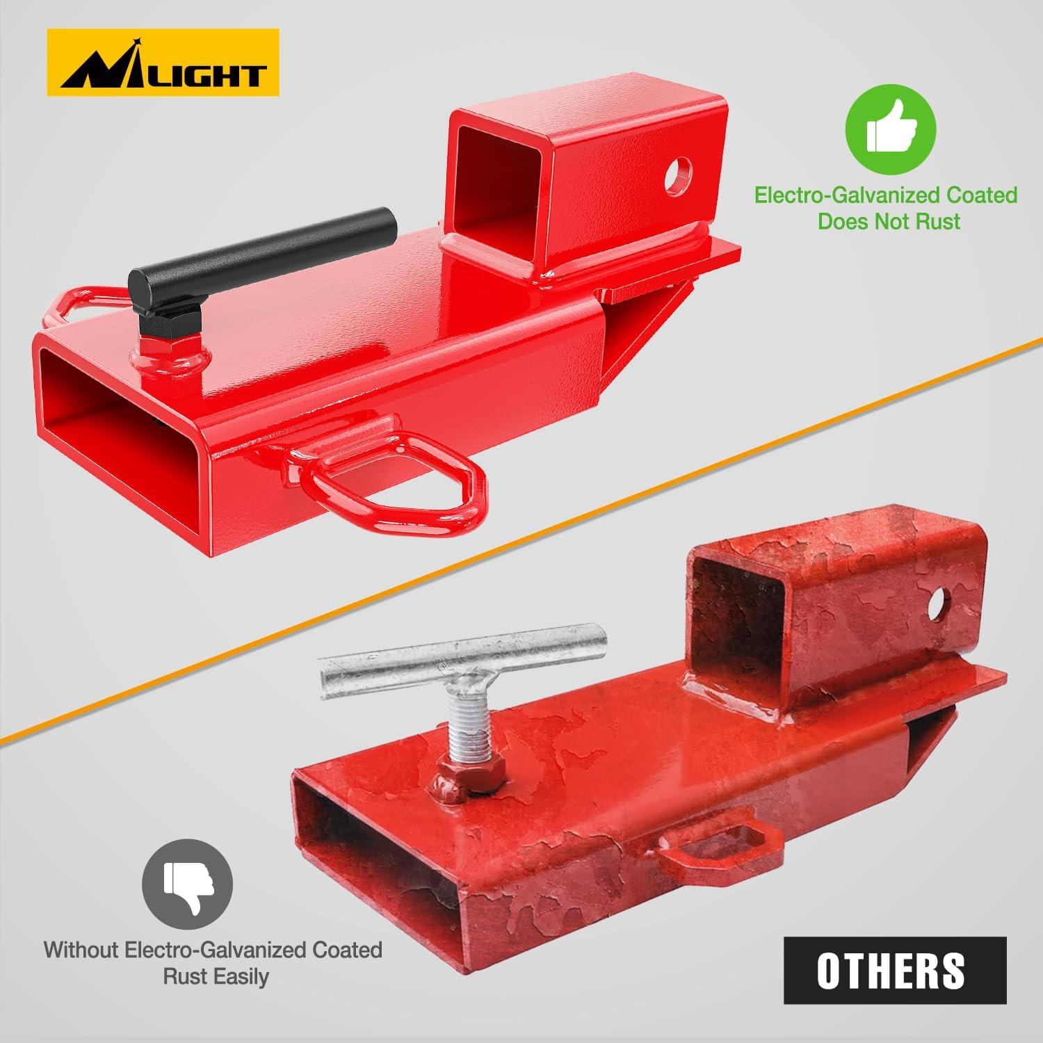 image:imageNilight Heavy Duty Trailer Shackle Kit for Double Eye Springs Fits 35K52K Axles DualStage AntiRust Coated Complete Installation Hardware Included Durable Suspension Repair Parts BlackForklift Trailer Hitch Red 43in Width