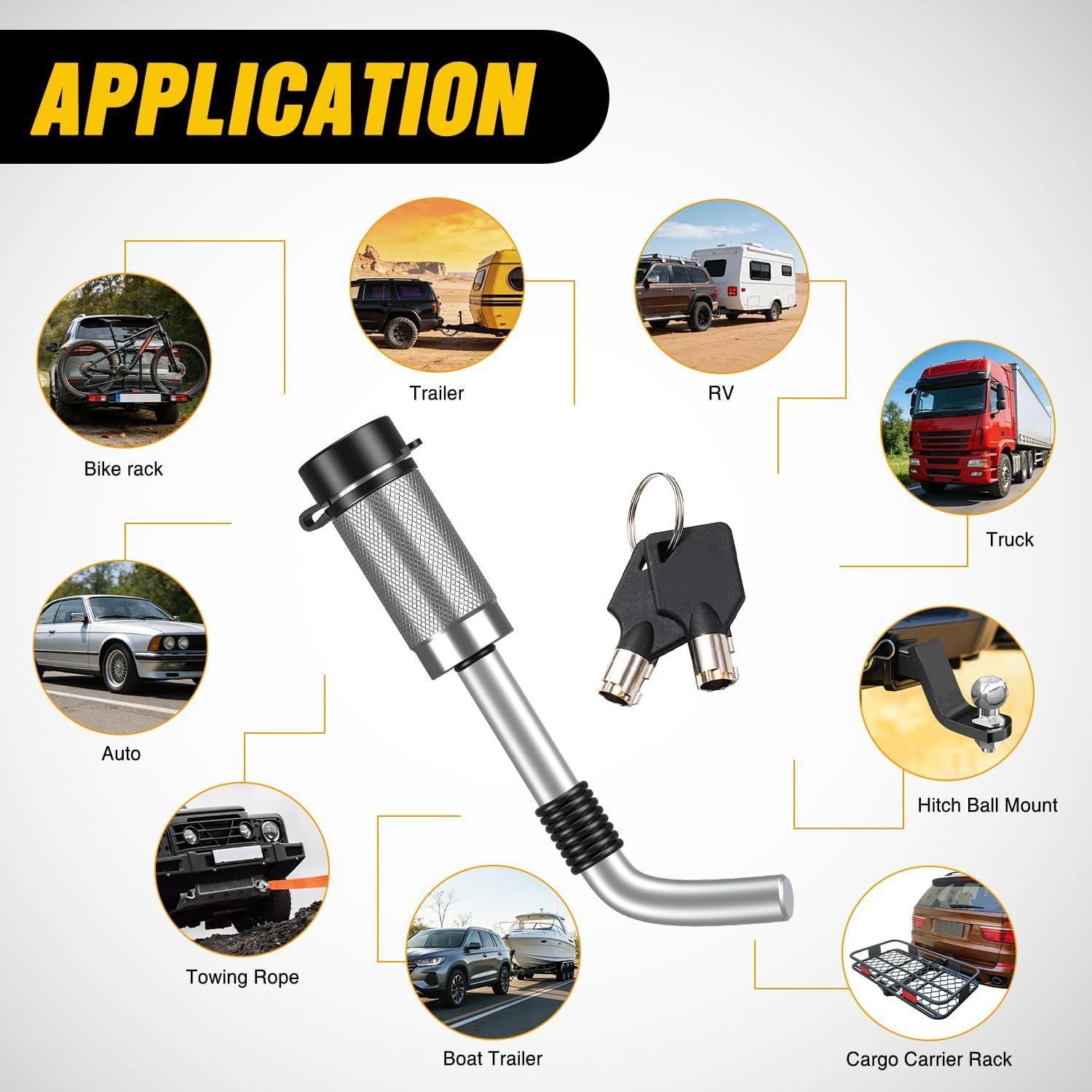 image:imageNilight Heavy Duty Trailer Shackle Kit for Double Eye Springs Fits 35K52K Axles DualStage AntiRust Coated Complete Installation Hardware Included Durable Suspension Repair Parts BlackHitch Lock Pin 12 58 Silver