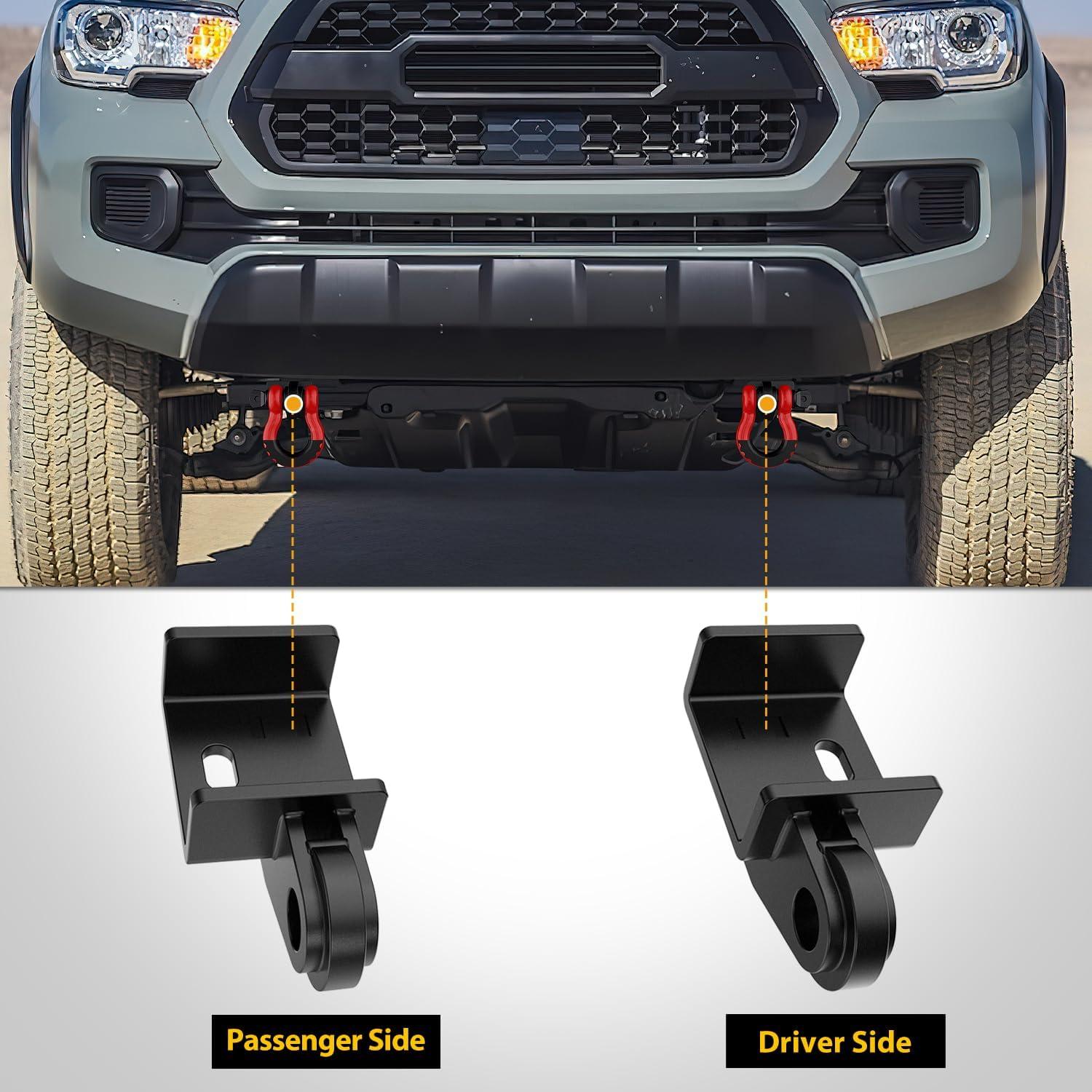 image:imageNilight Heavy Duty Trailer Shackle Kit for Double Eye Springs Fits 35K52K Axles DualStage AntiRust Coated Complete Installation Hardware Included Durable Suspension Repair Parts BlackToyota Tacoma Tow Hook