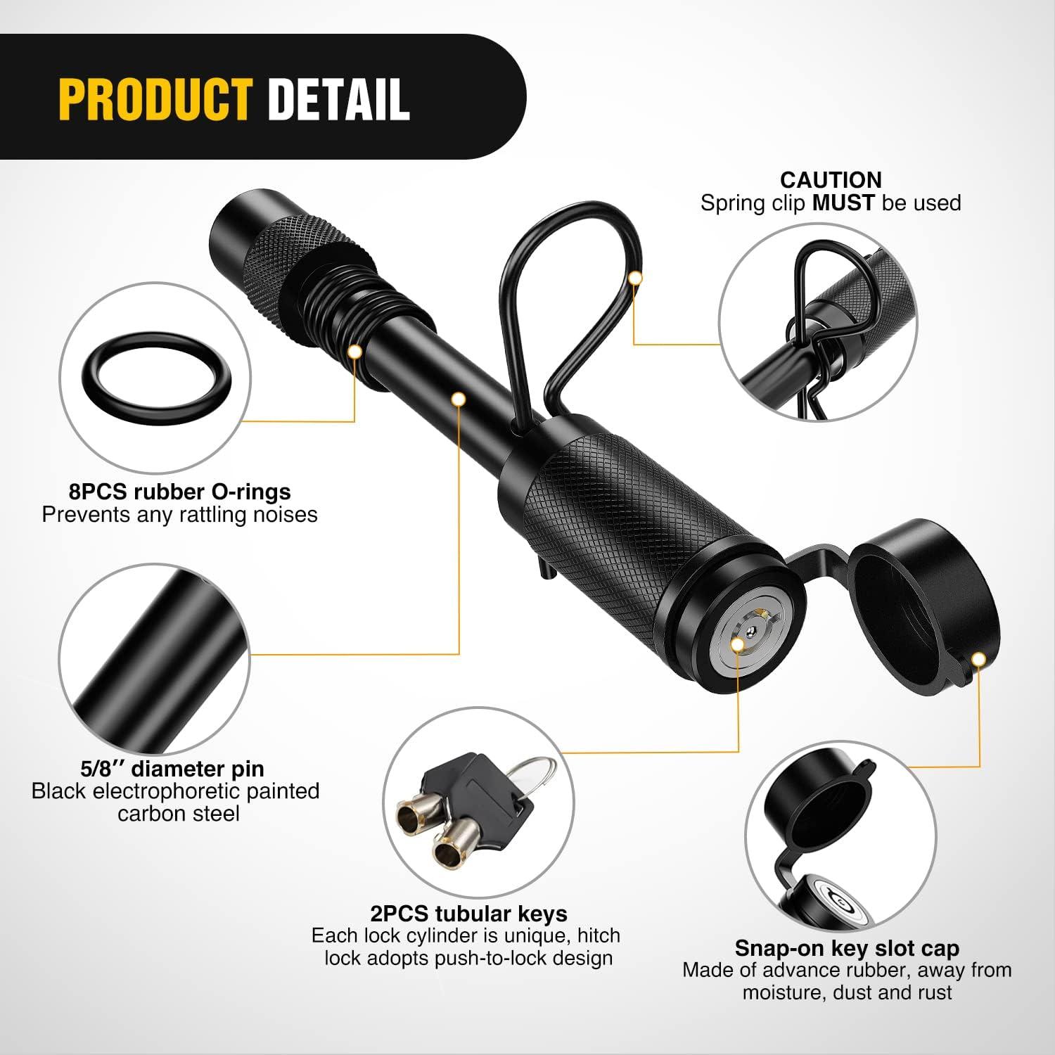 image:imageNilight Heavy Duty Trailer Shackle Kit for Double Eye Springs Fits 35K52K Axles DualStage AntiRust Coated Complete Installation Hardware Included Durable Suspension Repair Parts BlackHitch Lock Pin