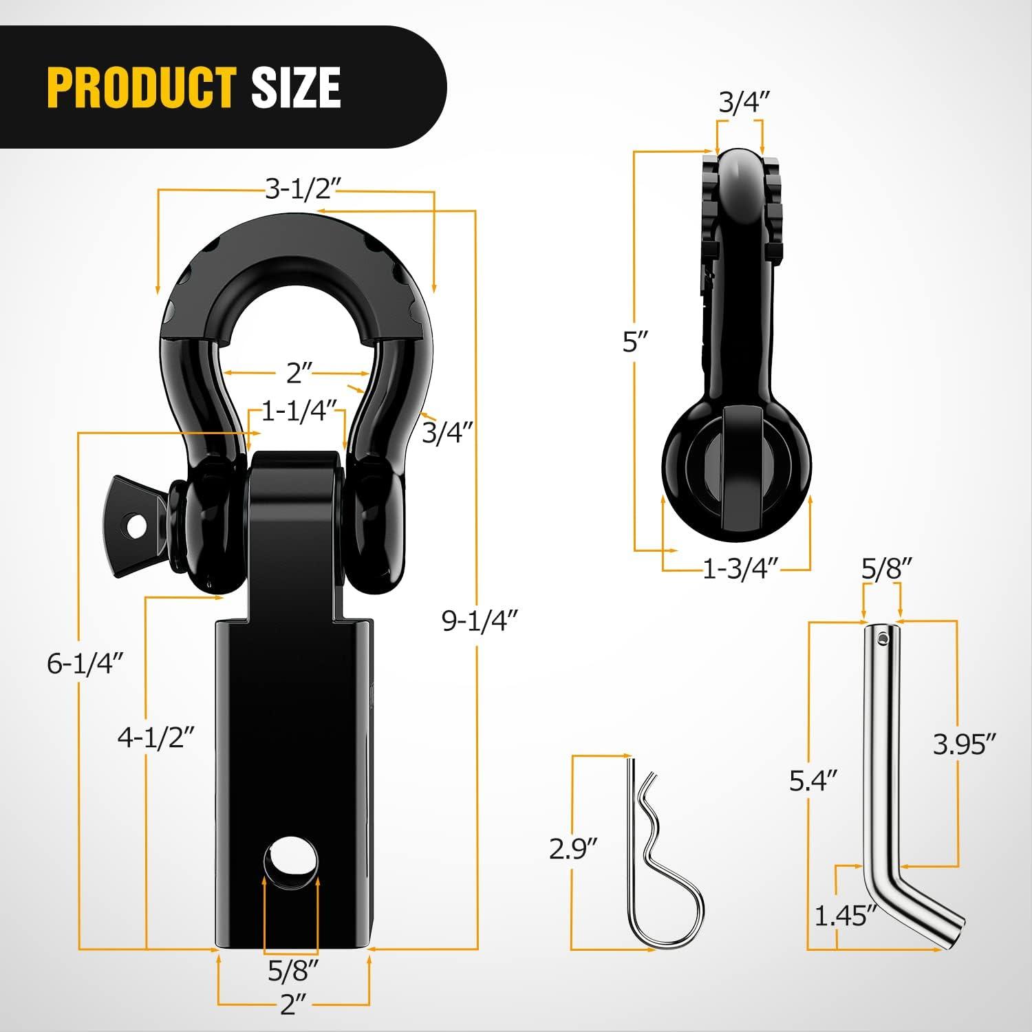 image:imageNilight Heavy Duty Trailer Shackle Kit for Double Eye Springs Fits 35K52K Axles DualStage AntiRust Coated Complete Installation Hardware Included Durable Suspension Repair Parts BlackBlack