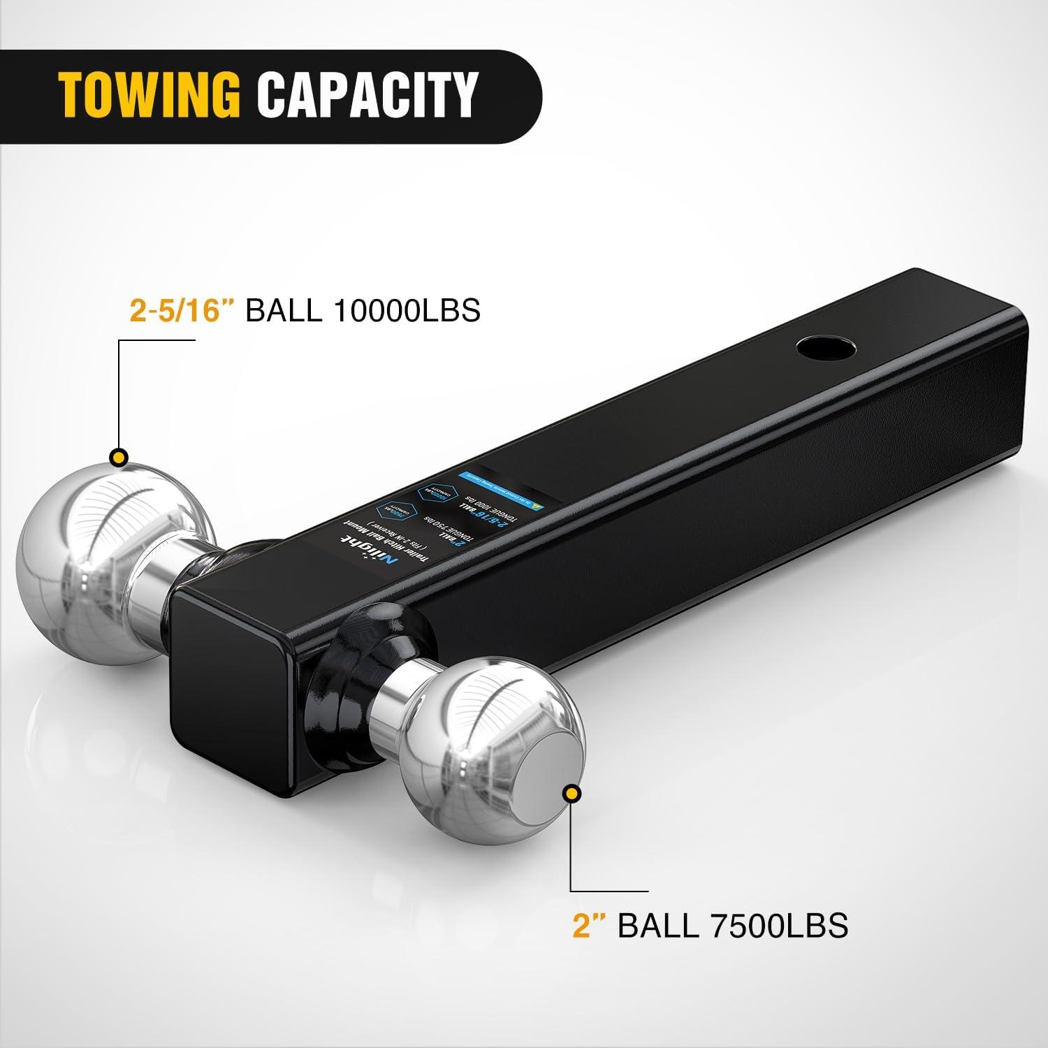 image:imageNilight Heavy Duty Trailer Shackle Kit for Double Eye Springs Fits 35K52K Axles DualStage AntiRust Coated Complete Installation Hardware Included Durable Suspension Repair Parts Black2 hitch 2 ball