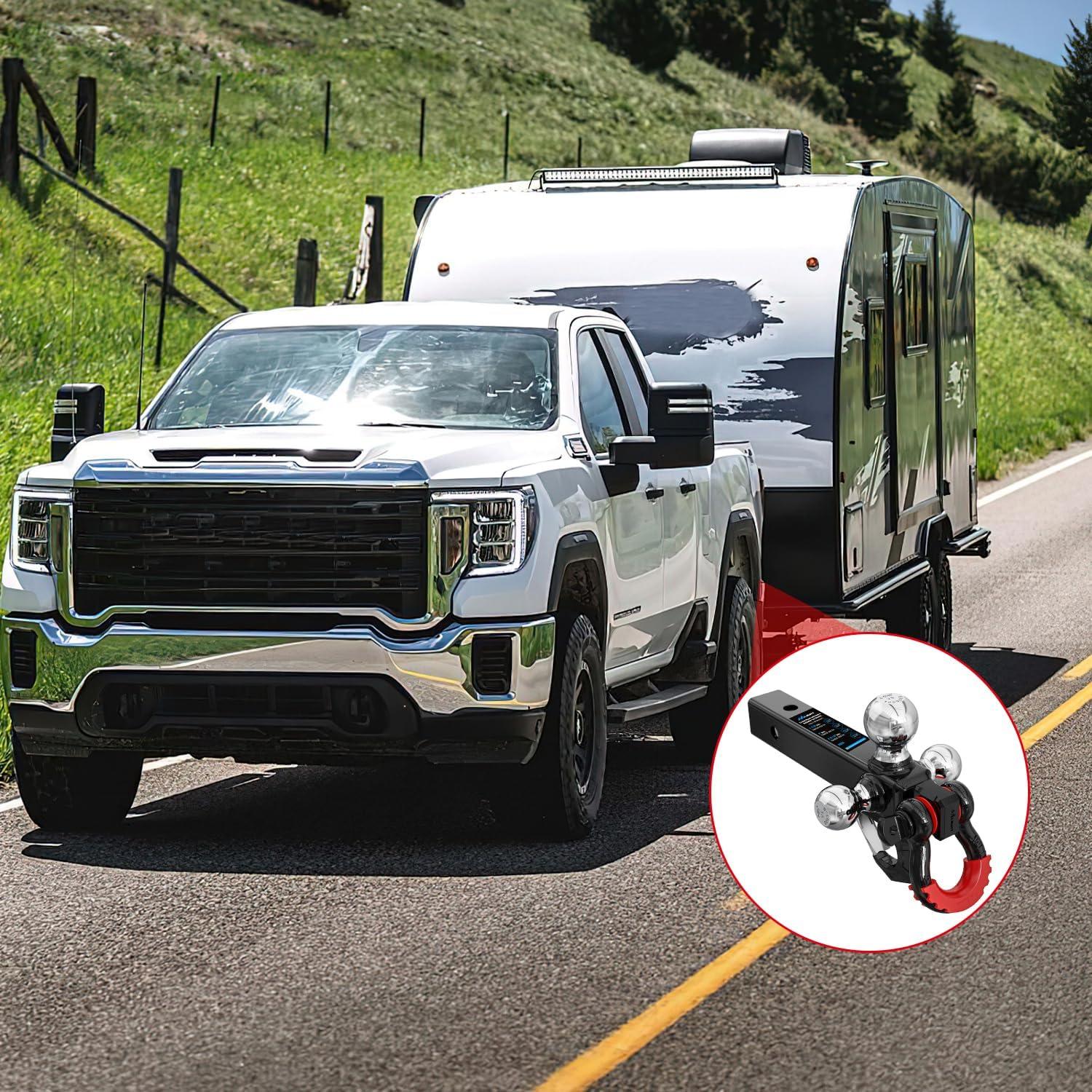 image:imageNilight Heavy Duty Trailer Shackle Kit for Double Eye Springs Fits 35K52K Axles DualStage AntiRust Coated Complete Installation Hardware Included Durable Suspension Repair Parts BlackTriBall Mount DRing Shackle