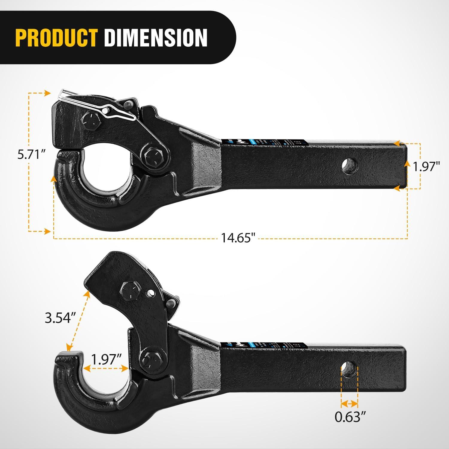 image:imageNilight Heavy Duty Trailer Shackle Kit for Double Eye Springs Fits 35K52K Axles DualStage AntiRust Coated Complete Installation Hardware Included Durable Suspension Repair Parts BlackPintle Hitch