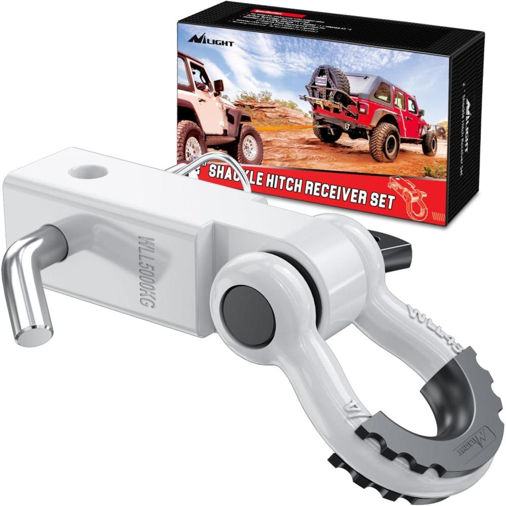 image:imageNilight Heavy Duty Trailer Shackle Kit for Double Eye Springs Fits 35K52K Axles DualStage AntiRust Coated Complete Installation Hardware Included Durable Suspension Repair Parts BlackWhite