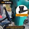 Nilight 2 Inch Trash Can Hauler Grabber Hitch Receiver Heavy Duty Garbage Hauling Towing Hitch Attachment Fit for Lawn Mower Garden Tractors Black