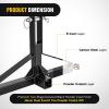 Nilight 3 Point 2″ Trailer Hitch Receiver for Category 1 Tractor Heavy Duty Quick Hitch Drawbar Adapter 3000LBS Capacity Compatible with Kubota BX John Deere Kioti Yanmar NorTrac Mahindra Ford Cat(3 Point 2″ Trailer Hitch Receiver 26″*17″)