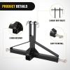 Nilight 3 Point 2″ Trailer Hitch Receiver for Category 1 Tractor Heavy Duty Quick Hitch Drawbar Adapter 3000LBS Capacity Compatible with Kubota BX John Deere Kioti Yanmar NorTrac Mahindra Ford Cat(3 Point 2″ Trailer Hitch Receiver 26″*17″)
