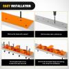 Nilight 3 Point 2″ Trailer Hitch Receiver for Category 1 Tractor Heavy Duty Quick Hitch Drawbar Adapter 3000LBS Capacity Compatible with Kubota BX John Deere Kioti Yanmar NorTrac Mahindra Ford Cat(Grab Hooks w/ Ring/Receiver Orange)