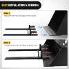 Nilight 3 Point 2″ Trailer Hitch Receiver for Category 1 Tractor Heavy Duty Quick Hitch Drawbar Adapter 3000LBS Capacity Compatible with Kubota BX John Deere Kioti Yanmar NorTrac Mahindra Ford Cat(60″ Pallet Forks w/ Stabiliser Bar)