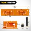 Nilight 3 Point 2″ Trailer Hitch Receiver for Category 1 Tractor Heavy Duty Quick Hitch Drawbar Adapter 3000LBS Capacity Compatible with Kubota BX John Deere Kioti Yanmar NorTrac Mahindra Ford Cat(Grab Hooks w/ Ring/Receiver Orange)