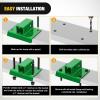 Nilight 3 Point 2″ Trailer Hitch Receiver for Category 1 Tractor Heavy Duty Quick Hitch Drawbar Adapter 3000LBS Capacity Compatible with Kubota BX John Deere Kioti Yanmar NorTrac Mahindra Ford Cat(2 inch Towing Receiver Green)