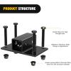 Nilight 3 Point 2″ Trailer Hitch Receiver for Category 1 Tractor Heavy Duty Quick Hitch Drawbar Adapter 3000LBS Capacity Compatible with Kubota BX John Deere Kioti Yanmar NorTrac Mahindra Ford Cat(2 inch Towing Receiver)