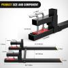 Nilight 3 Point 2″ Trailer Hitch Receiver for Category 1 Tractor Heavy Duty Quick Hitch Drawbar Adapter 3000LBS Capacity Compatible with Kubota BX John Deere Kioti Yanmar NorTrac Mahindra Ford Cat(60″ Pallet Forks w/ Stabiliser Bar)