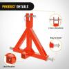 Nilight 3 Point 2″ Trailer Hitch Receiver for Category 1 Tractor Heavy Duty Quick Hitch Drawbar Adapter 3000LBS Capacity Compatible with Kubota BX John Deere Kioti Yanmar NorTrac Mahindra Ford Cat(2″ Trailer Hitch Receiver Orange)