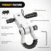 Nilight Heavy Duty Trailer Shackle Kit for Double Eye Springs Fits 3.5K–5.2K Axles Dual-Stage Anti-Rust Coated Complete Installation Hardware Included Durable Suspension Repair Parts Black(Hitch w/ Lock Pin White)